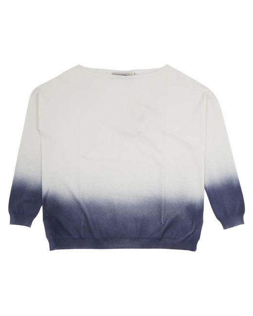 La Fileria Blue Round-Neck Knitwear