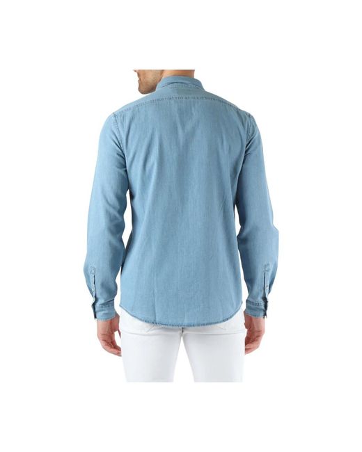 Antony Morato Denim hemd istanbul regular fit in Blue für Herren