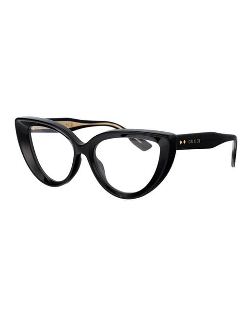Gucci Black Gg1530O Linea Rivets Eyeglasses