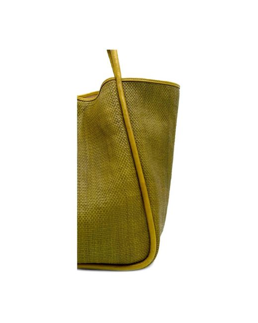Dragon Diffusion Green Grüne Handgewebte Ledertasche