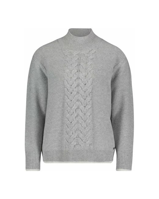 BETTY&CO Gray Rollkragenpullover Für Damen