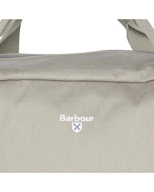 Barbour Gray Weekend Bags for men