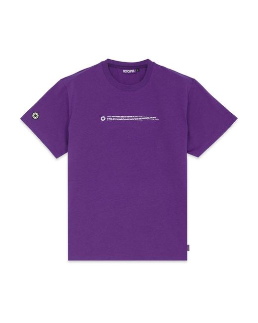 Magliette viola con logo di Octopus in Purple da Uomo