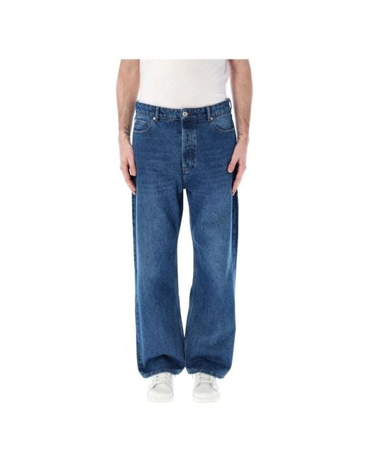 AMI Blue Loose-Fit Jeans for men