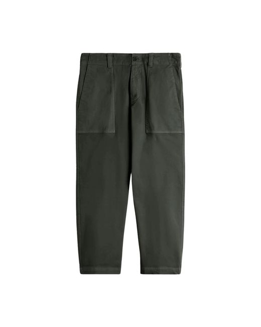 Cropped Trousers Aspesi de color Green