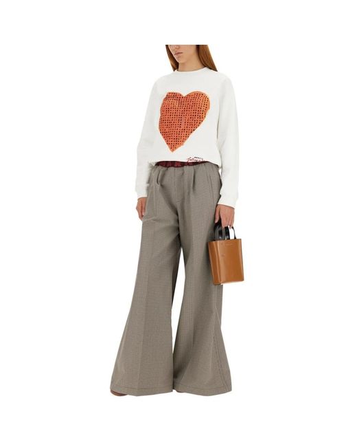 Marni Gray Wide Trousers