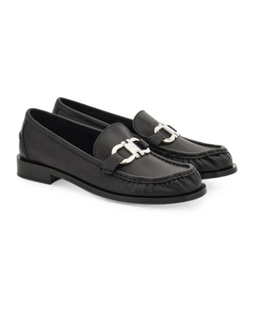 Ferragamo Black Loafers