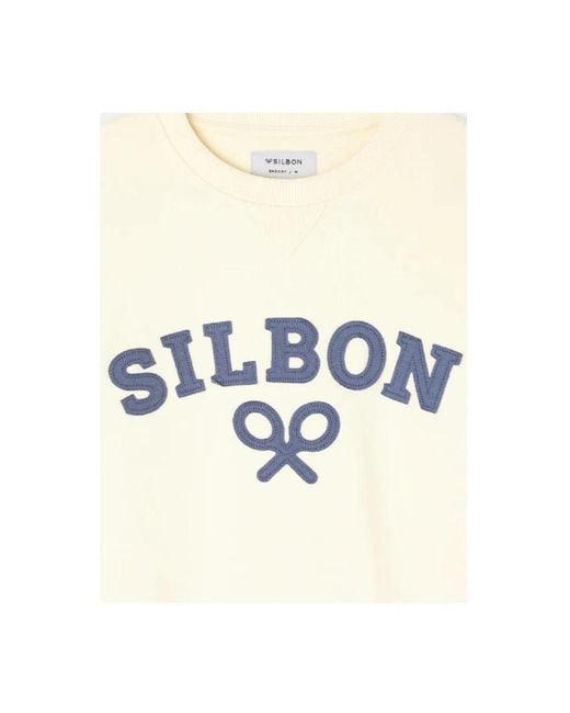 Silbon White Sweatshirts for men