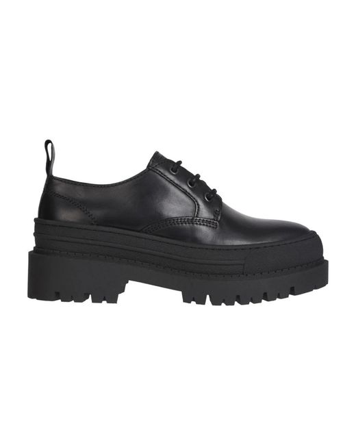 Tommy Hilfiger Black Laced Shoes