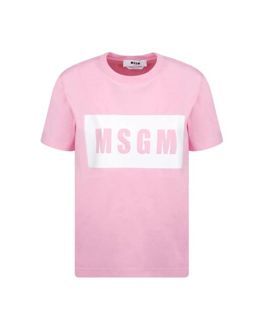 T-Shirts MSGM de color Pink
