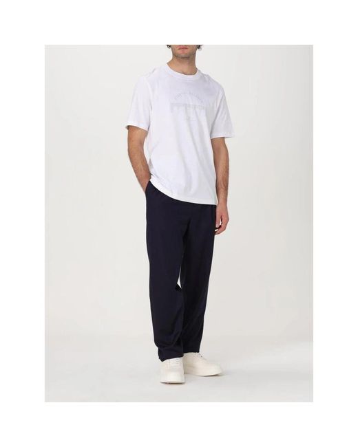 Brunello Cucinelli Kohle Wollene Relaxte Passform Hose in Blue für Herren