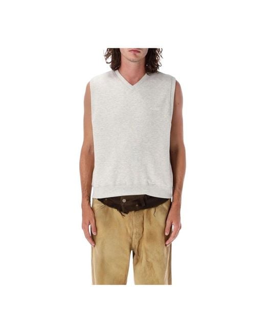 Magliano Gray Sleeveless Knitwear for men