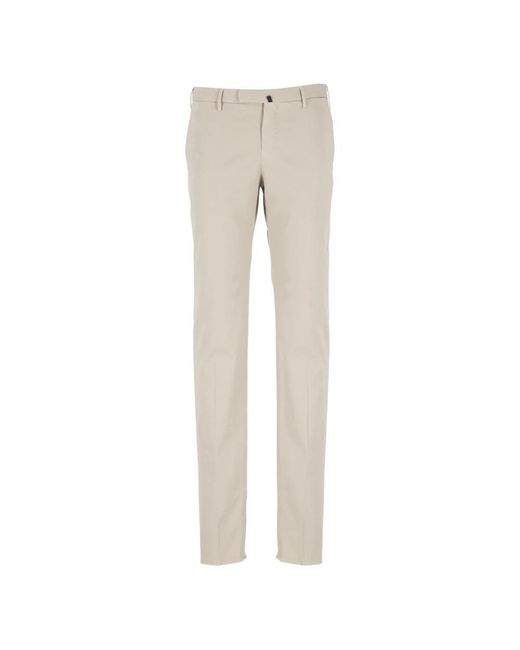 Incotex Broeken ,Katoen Katoenen Slim Fit Broek in het Gray voor heren