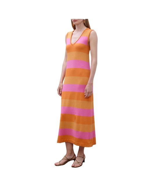 Lola Casademunt Orange Knitted Dresses