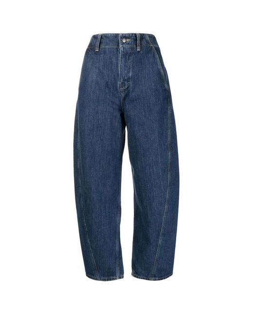 Studio Nicholson Blue Akerman voluminöse bein jeans