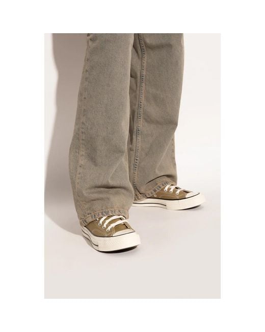 Converse Schoenen ,Groen ,Sportschoenen Chuck 70 Hi in het Natural