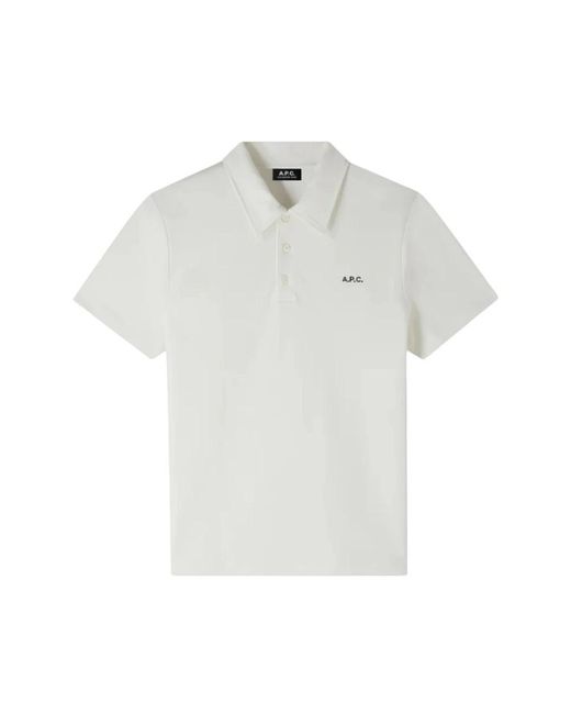 Polo Shirts A.P.C. de hombre de color White