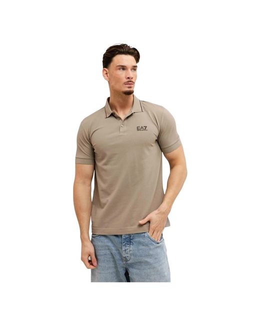 Emporio Armani Gray Polo Shirts for men