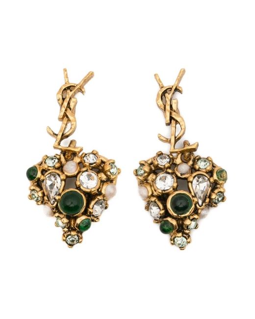 Saint Laurent Metallic Earrings