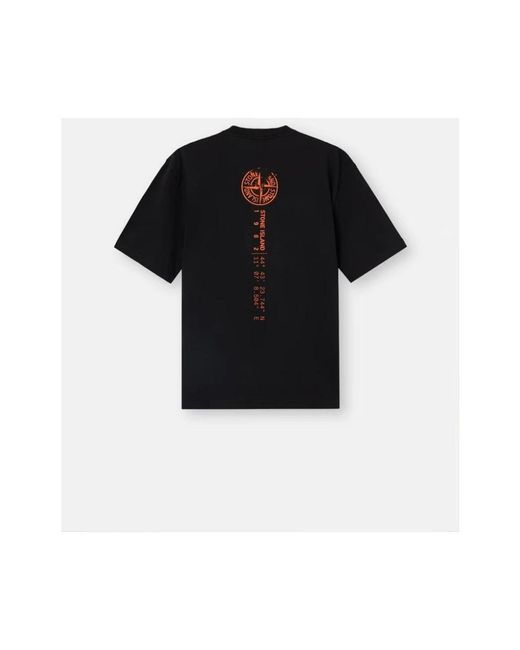 Stone Island Black T-Shirts for men