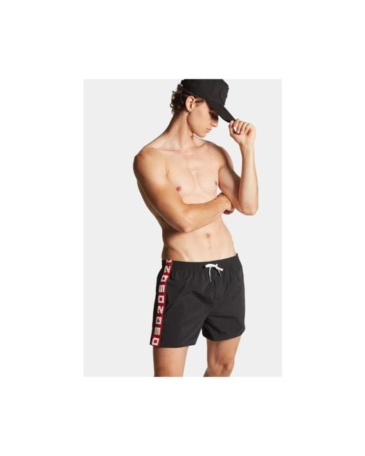 DSquared² Black Beachwear for men