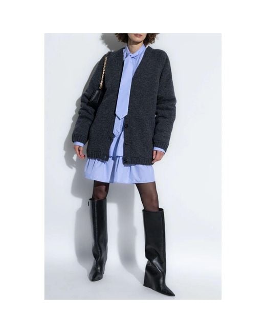 Moschino Blue Kleid mit rüschen