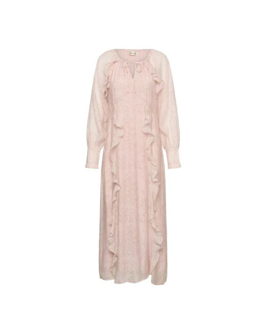 Cream Pink Maxi Dresses