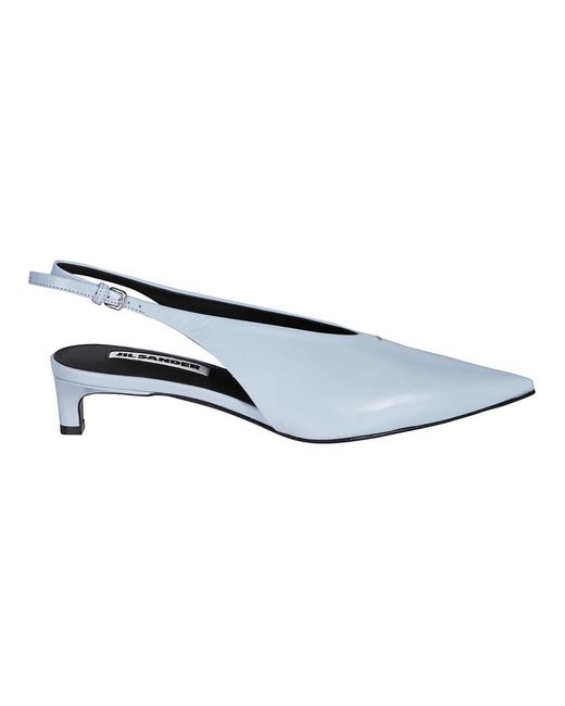 Jil Sander Slingback Pomp in het Blue