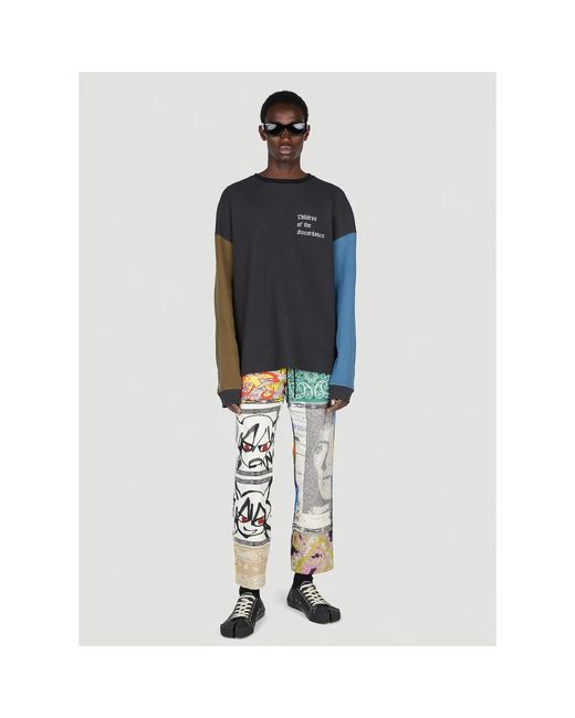 Children of the discordance Green Straight Trousers for men