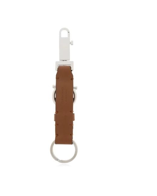 Ferragamo Brown Keychains for men