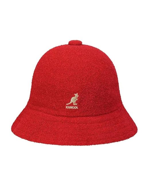 Kangol Accessoires ,Rood ,Fisherman Hat in het Red