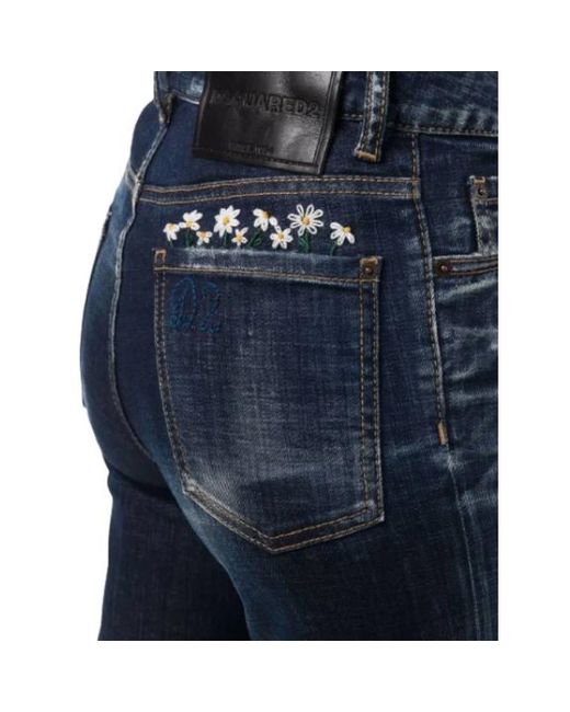 DSquared² Blue Straight Jeans