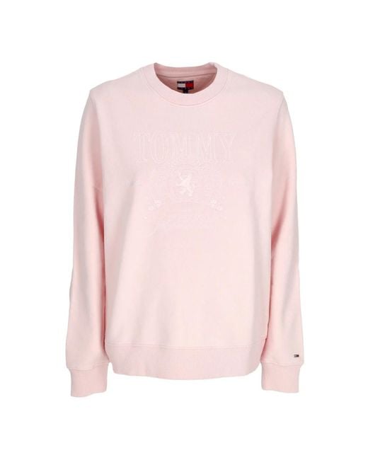 Tommy Hilfiger Round-Neck Knitwear in het Pink