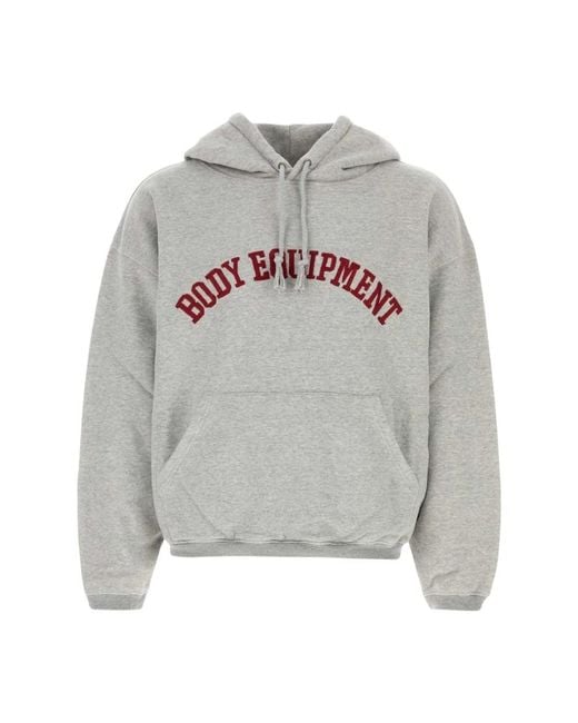 1989 STUDIO Hoodies & Sweatvesten ,Grijs ,Katoen Body Equipment Hoodie in het Gray voor heren