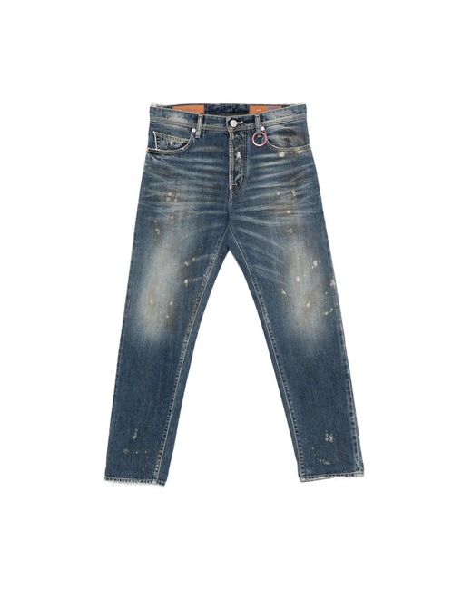 Tramarossa Blue Straight Jeans for men