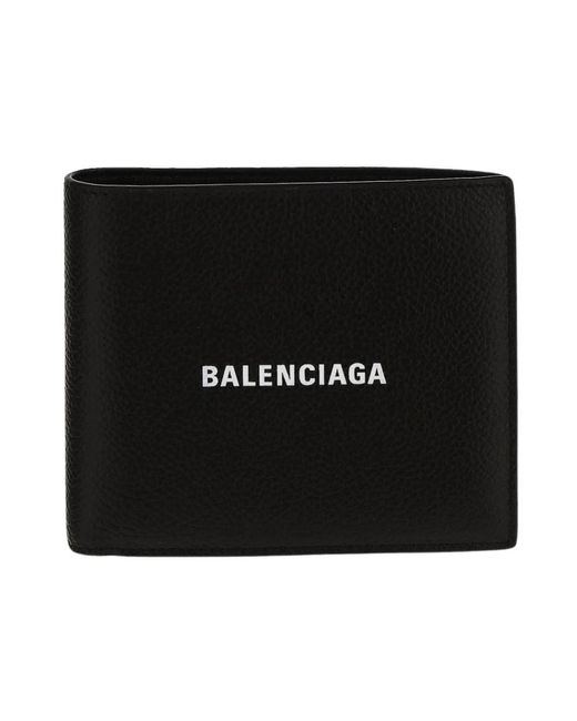 Balenciaga Faltbare münzbörse mit cash square design in Black für Herren