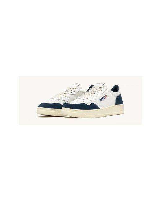Autry Ozeanblaue ledersneaker in Blue für Herren