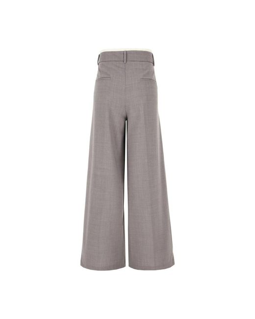 Ballantyne Gray Wide Trousers