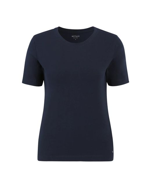 BETTY&CO Blue Klassisches rundhals-shirt,klassisches rundhals shirt