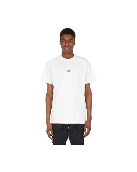 T-camicie di 424 in White da Uomo