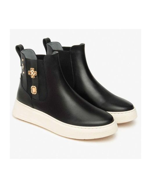 Chelsea Boots Nero Giardini de color Black