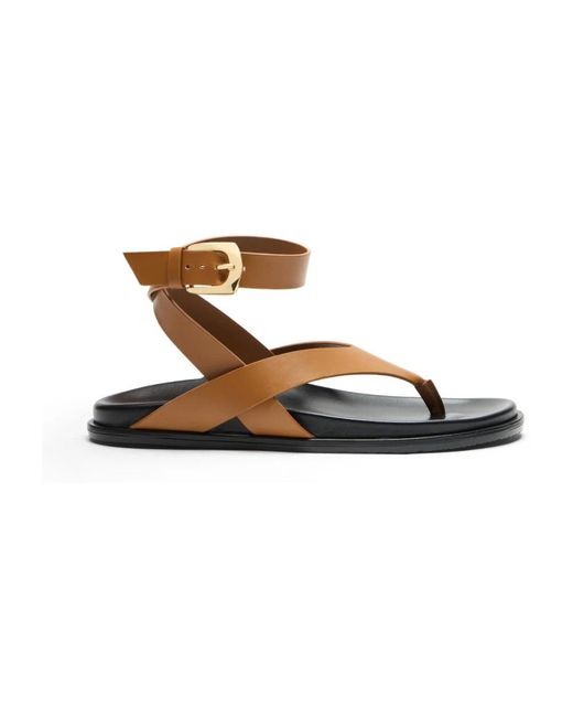Flat Sandals Stuart Weitzman en coloris Brown
