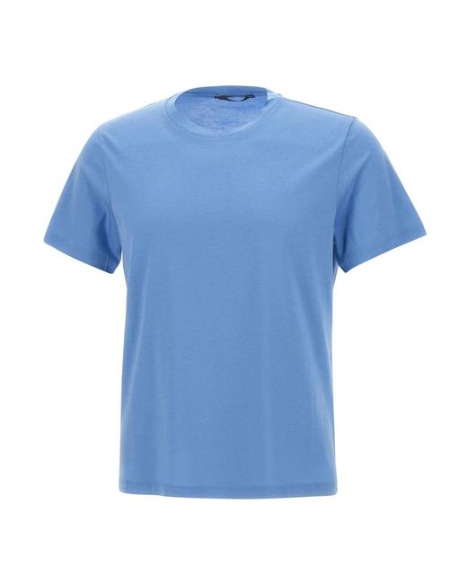 Kangra Tops ,Blauw ,Katoen T-Shirt Met Ronde Hals in het Blue voor heren