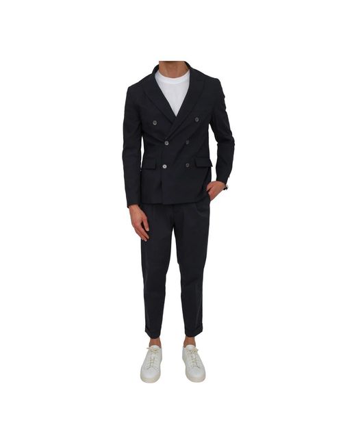 Paolo Pecora Blue Suit Trousers for men