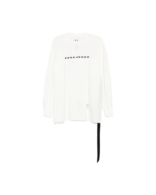 Long Sleeve Tops Rick Owens de hombre de color White