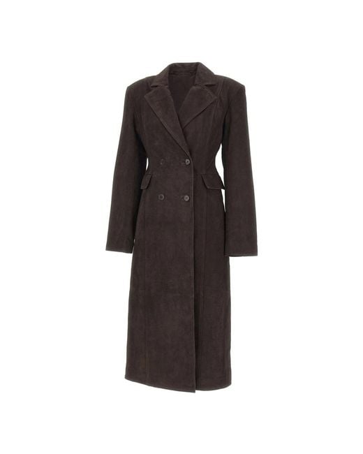 ROTATE BIRGER CHRISTENSEN Black Double-Breasted Coats