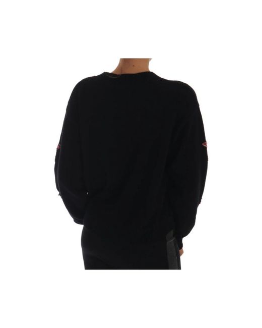 Dolce & Gabbana Black Round-Neck Knitwear