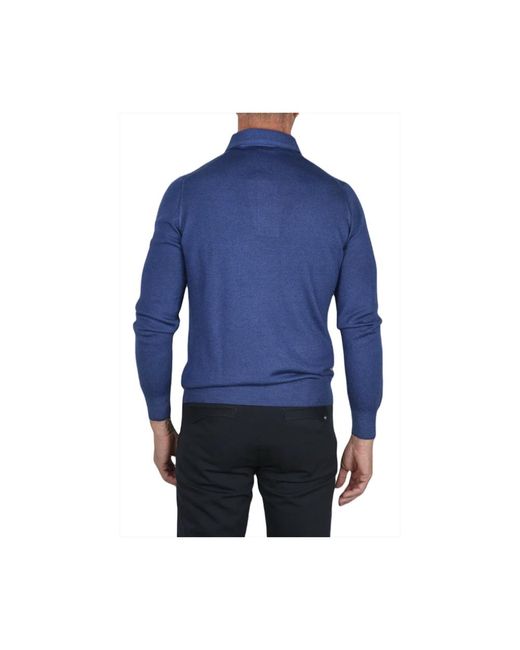 Gran Sasso Vintage Merino Wolle Polo Pullover in Blau für Herren | Lyst DE
