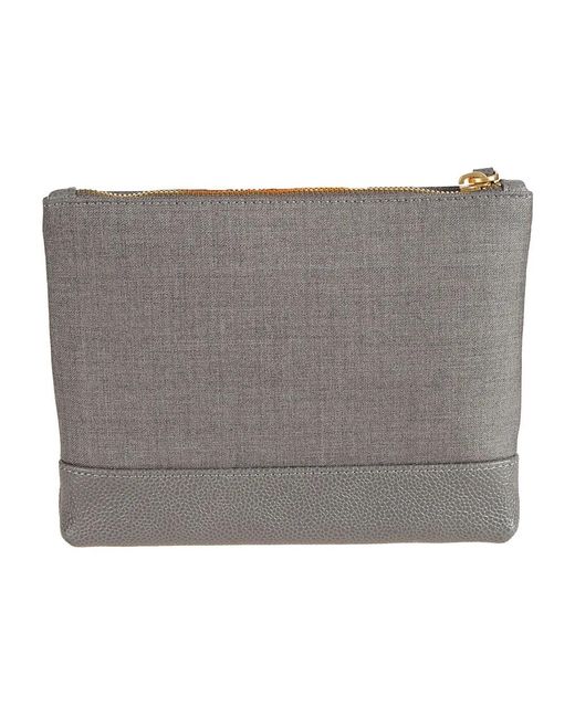 Thom Browne Gray Clutches for men