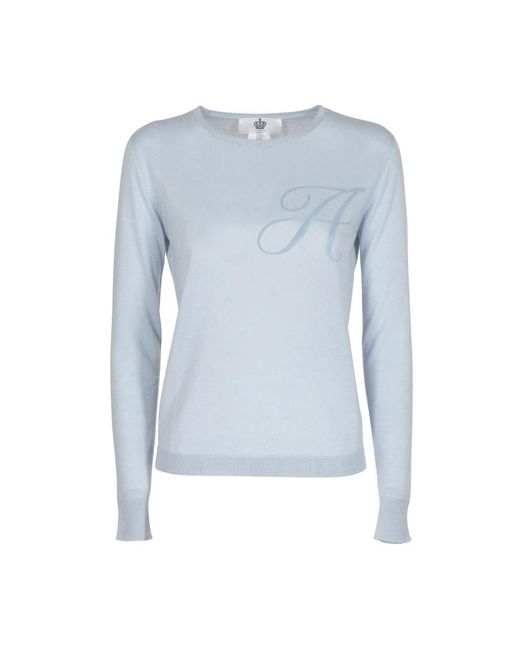 Dee Ocleppo Blue Round-Neck Knitwear